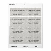 Grijze aangepaste stijlvolle legertekst voor typog etiket (Full Sheet)