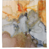 Grijze Abstract Douchegordijn (Voorkant)