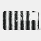 grijze abstracte horizontale lijnen Case-Mate iPhone case (Achterkant (horizontaal))