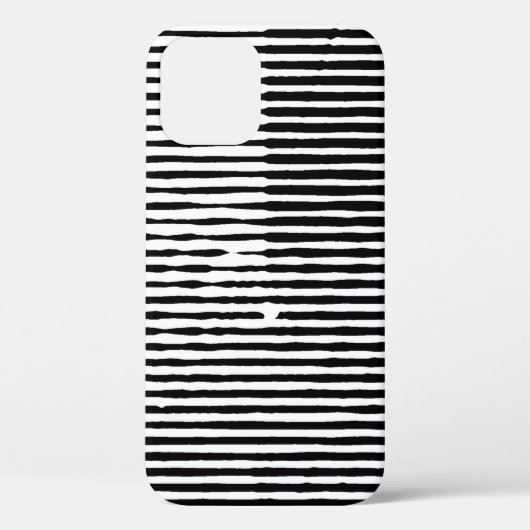 grijze abstracte horizontale lijnen Case-Mate iPhone case (Achterkant)