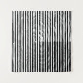 grijze abstracte horizontale lijnen wandkleed (Voorkant (horizontaal))