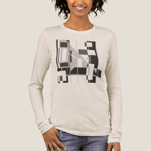 Grijze Abstracte kunst kubistische geometrische MC Tri-Blend Shirt