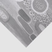 Grijze Abstracte kunststofpapier Tissuepapier (Detail)