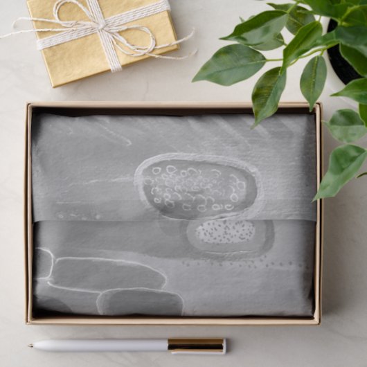 Grijze Abstracte kunststofpapier Tissuepapier (Geschenk)