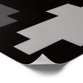 Grijze abstracte poster (Hoek)