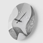 Grijze Abstracte wandklok (Hoek)