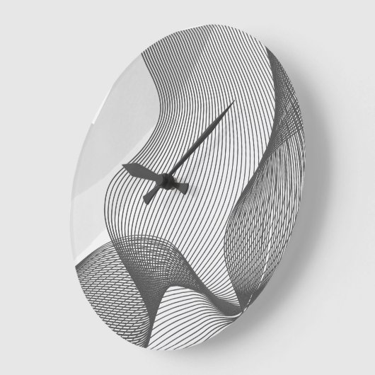 Grijze Abstracte wandklok (Hoek)