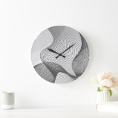 Grijze Abstracte wandklok (Huis)