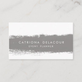 Grijze Abstracte Waterverf Splash Visitekaartje