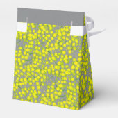 Grijze acacia wattle art dank je cadeau bedankdoosjes (Achterkant)