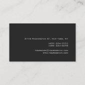 Grijze achtergrond Echte Estate Agent Visitekaartj Visitekaartje (Achterkant)