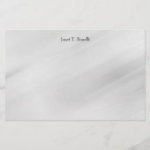 Grijze Achtergrond Elegant Eenvoudig Professioneel Briefpapier (Voorkant)