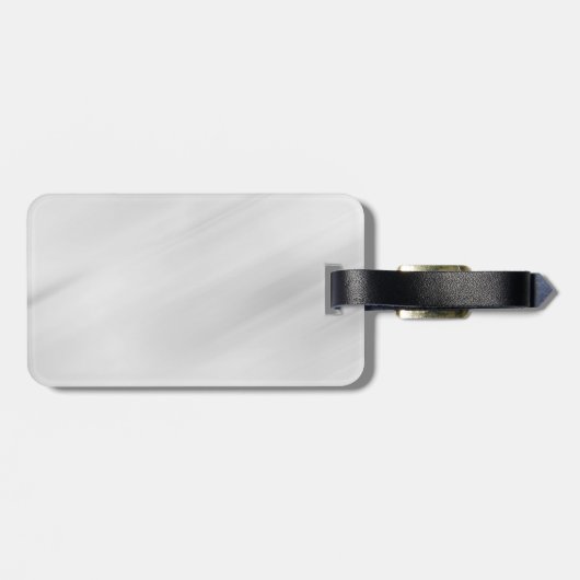 Grijze achtergrond Elegant Plain Simple Profession Bagagelabel (Achterkant horizontaal)