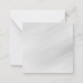 Grijze achtergrond Elegant Plain Simple Profession Notitiekaartje (Achterkant)