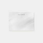 Grijze achtergrond Elegant Plain Simple Profession Post-it® Notes (Voorkant)