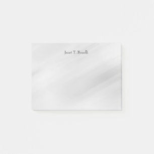 Grijze achtergrond Elegant Plain Simple Profession Post-it® Notes