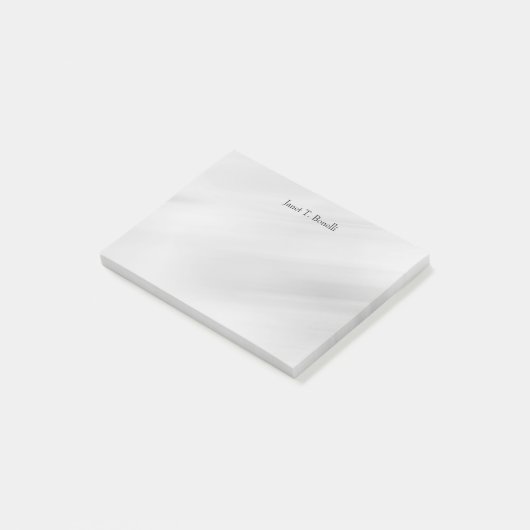 Grijze achtergrond Elegant Plain Simple Profession Post-it® Notes (Schuin)