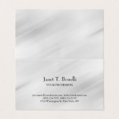 Grijze achtergrond Elegant Plain Simple Profession Visitekaartje (Buitenkant ongevouwen)