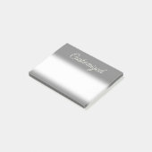 Grijze achtergrond en artikelstijl Aangepaste naam Post-it® Notes (Schuin)