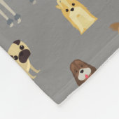 grijze achtergrond fleece deken (Hoek)