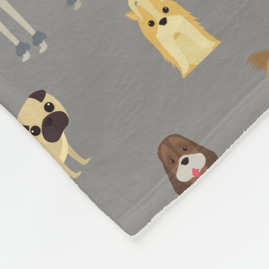 grijze achtergrond fleece deken (Hoek)