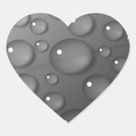 Grijze achtergrond hart sticker
