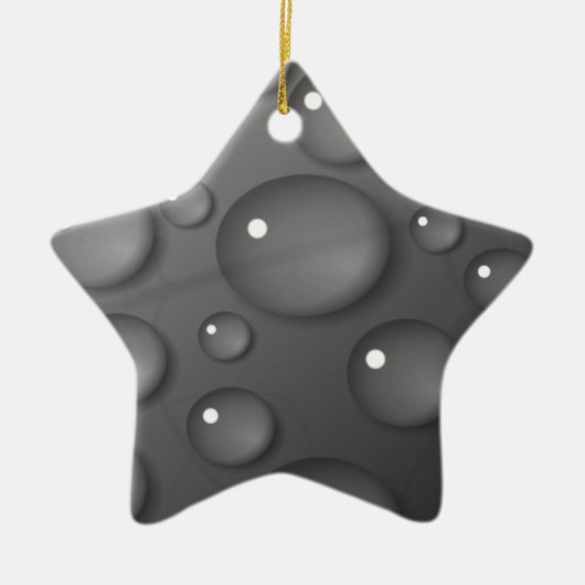 Grijze achtergrond keramisch ornament (Voorkant)