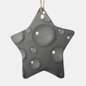 Grijze achtergrond keramisch ornament (Links)