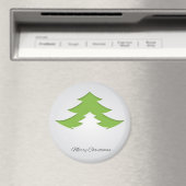 Grijze achtergrond met kerstboom magneet (Insitu (Vaatwasser))