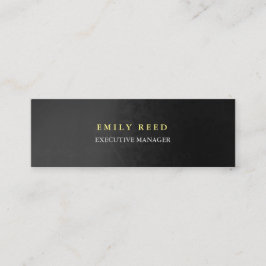 Grijze achtergrond moderne eenvoudige professionel mini visitekaartje