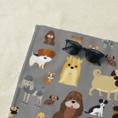 grijze achtergrond strandlaken (In situ)