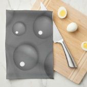 Grijze achtergrond theedoek (Quarter Fold)