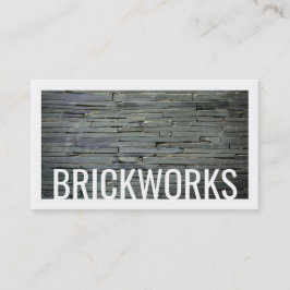 Grijze achtergrond Visitekaartje van Brickworks