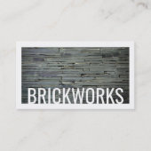 Grijze achtergrond Visitekaartje van Brickworks (Voorkant)