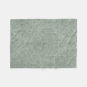 Grijze achtergrond voor Rustic Damask Fleece Deken (Voorkant (Horizontaal))