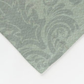 Grijze achtergrond voor Rustic Damask Fleece Deken (Hoek)