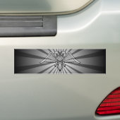 Grijze adelaar met twee koppen bumpersticker (Op auto)