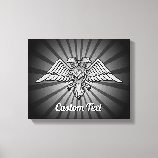 Grijze adelaar met twee koppen Canvas Print (Voorkant)