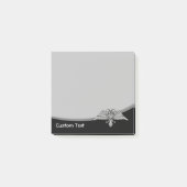 Grijze adelaar met twee koppen post-it® notes (Voorkant)