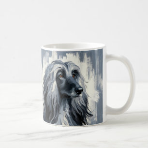 Grijze Afghaanse Windhond Portret Koffiemok