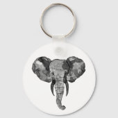 Grijze Afrikaanse olifant Sleutelhanger (Voorkant)