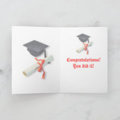 Grijze Afstuderen Kaart (Binnen)