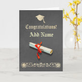 Grijze Afstuderen Kaart (Gele Bloem)