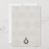  grijze Alice in Wonderland Wedding Kaart (Achterkant)