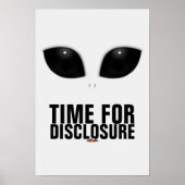 Grijze Alien Eyes Disclosure poster (Voorkant)