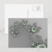 Grijze Alien - Fractaal Briefkaart (Voorkant / Achterkant)