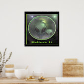 Grijze aliens poster (Keuken)