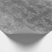 Grijze alligator lederen schalen reptiel patroon cadeaupapier (Hoek)