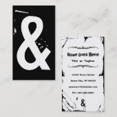 grijze ampersand visitekaartje (Voorkant / Achterkant)