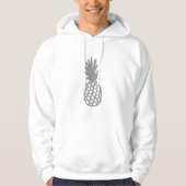 Grijze ananas hoodie (Voorkant)